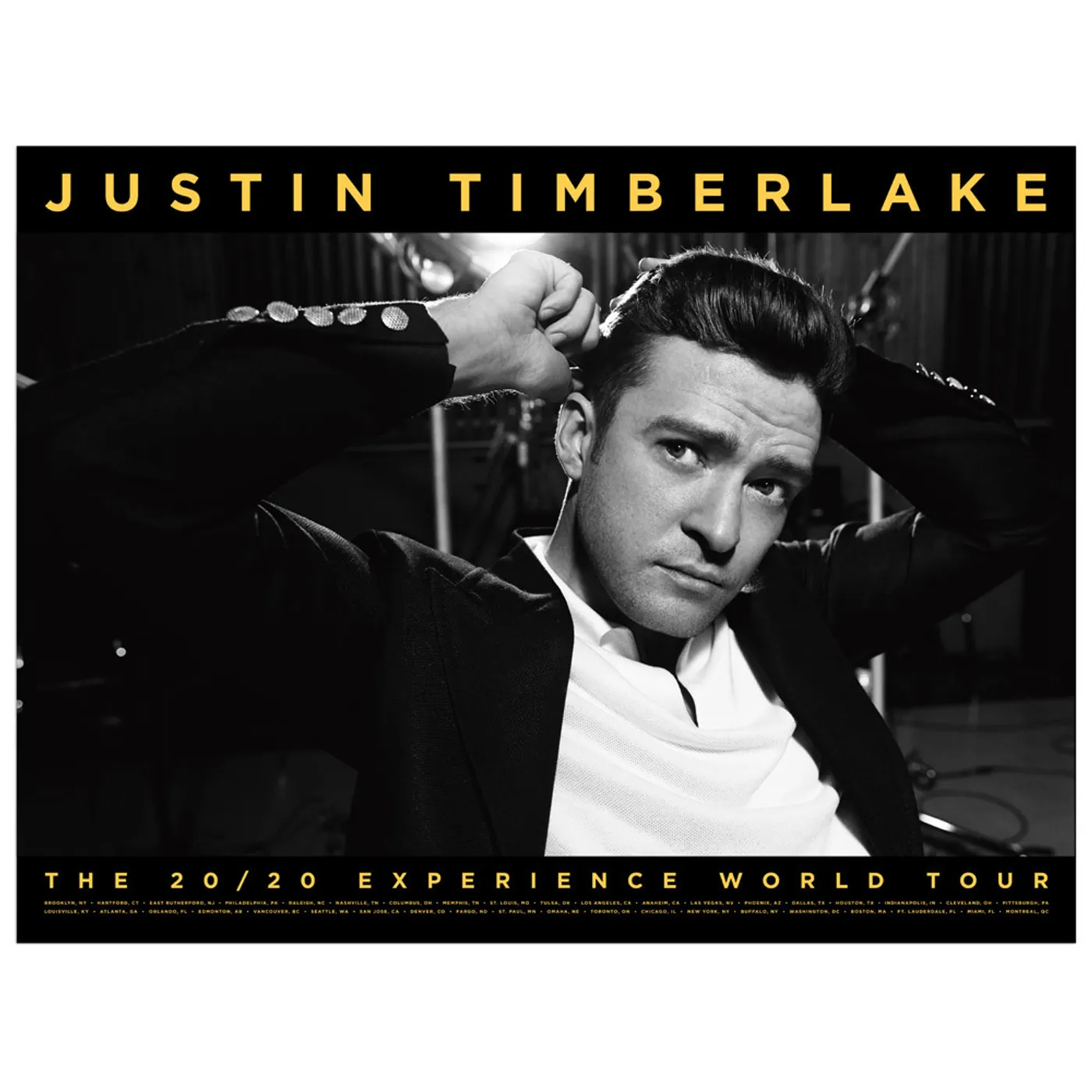 Justin Timberlake The 20/20 Experience World Tour ""Not A Bad Thing"" Collector's Poster