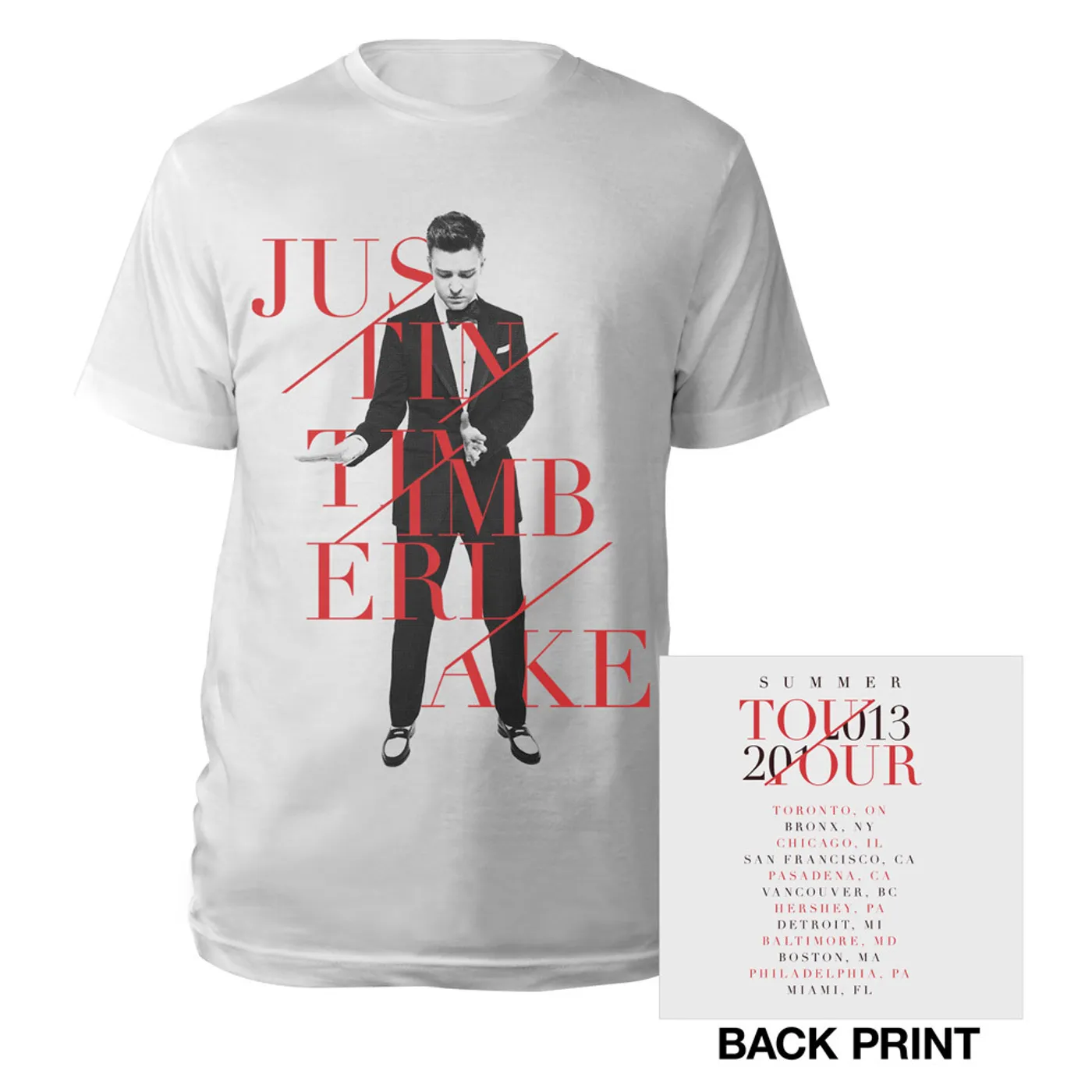 Justin Timberlake Summer White Tour Tee