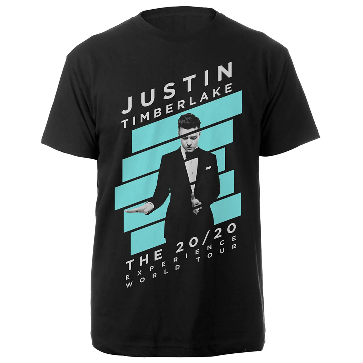 Justin Timberlake Blue Striped 20/20 Experience Tour Tee