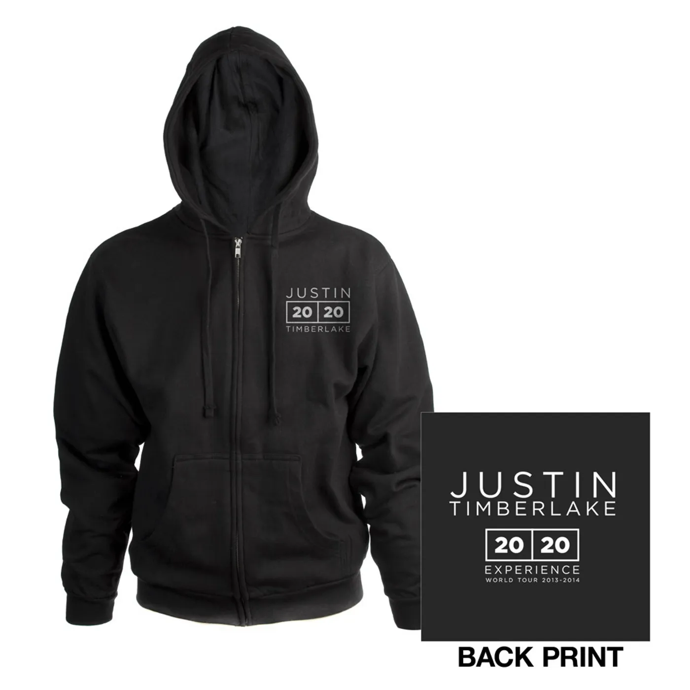 Justin Timberlake The 20/20 Experience World Tour Classic Black Hoodie