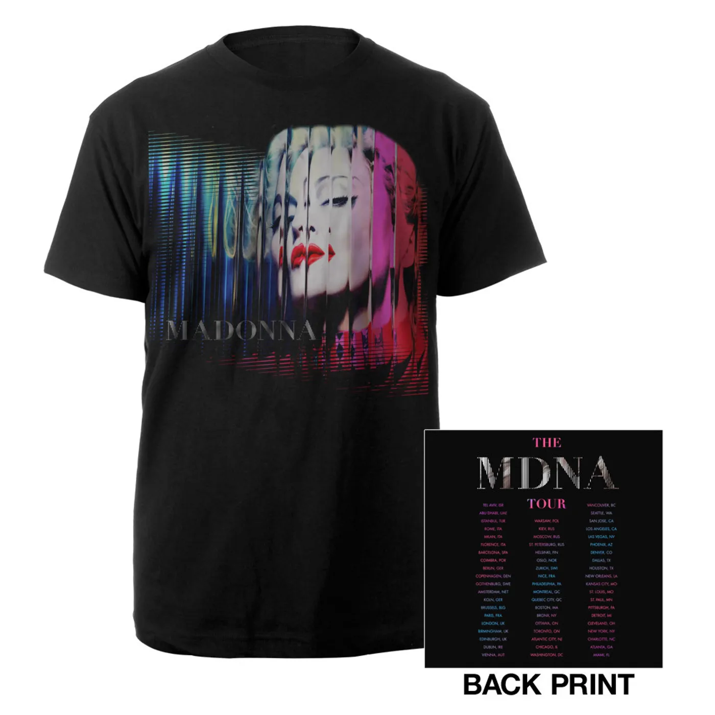 Madonna MDNA Album/Tour 2012 T-Shirt