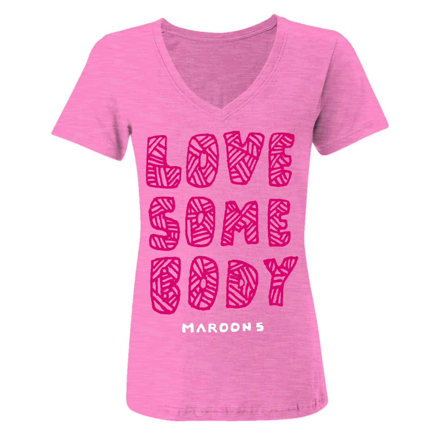 Maroon 5 Love Somebody Women's V-Neck Tee*