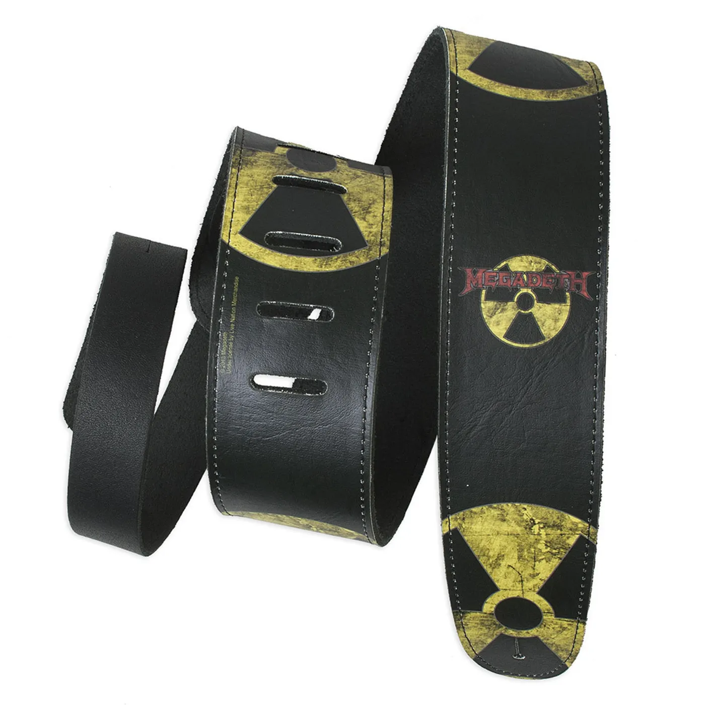 Megadeth Hazard Adjustable Leather Guitar Strap
