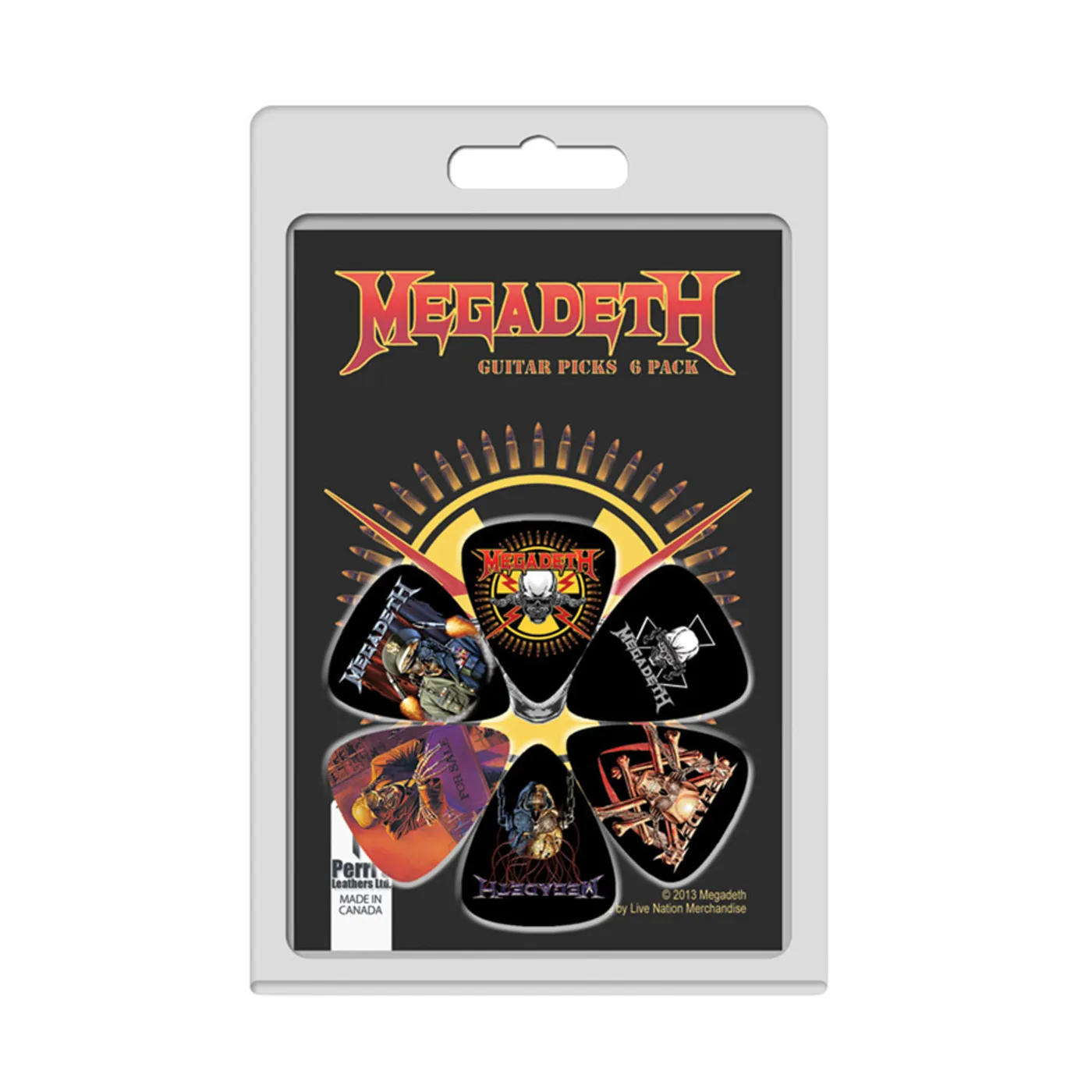 Megadeth Guitar Pick 6 Pack