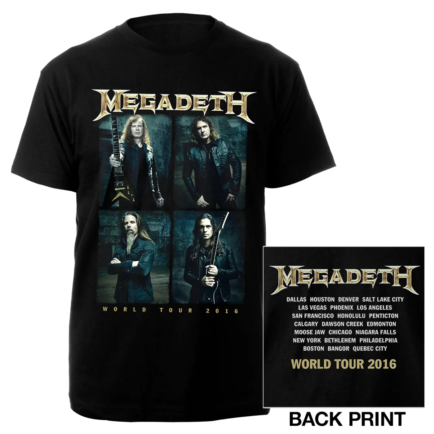 Megadeth 2016 Itin Tee