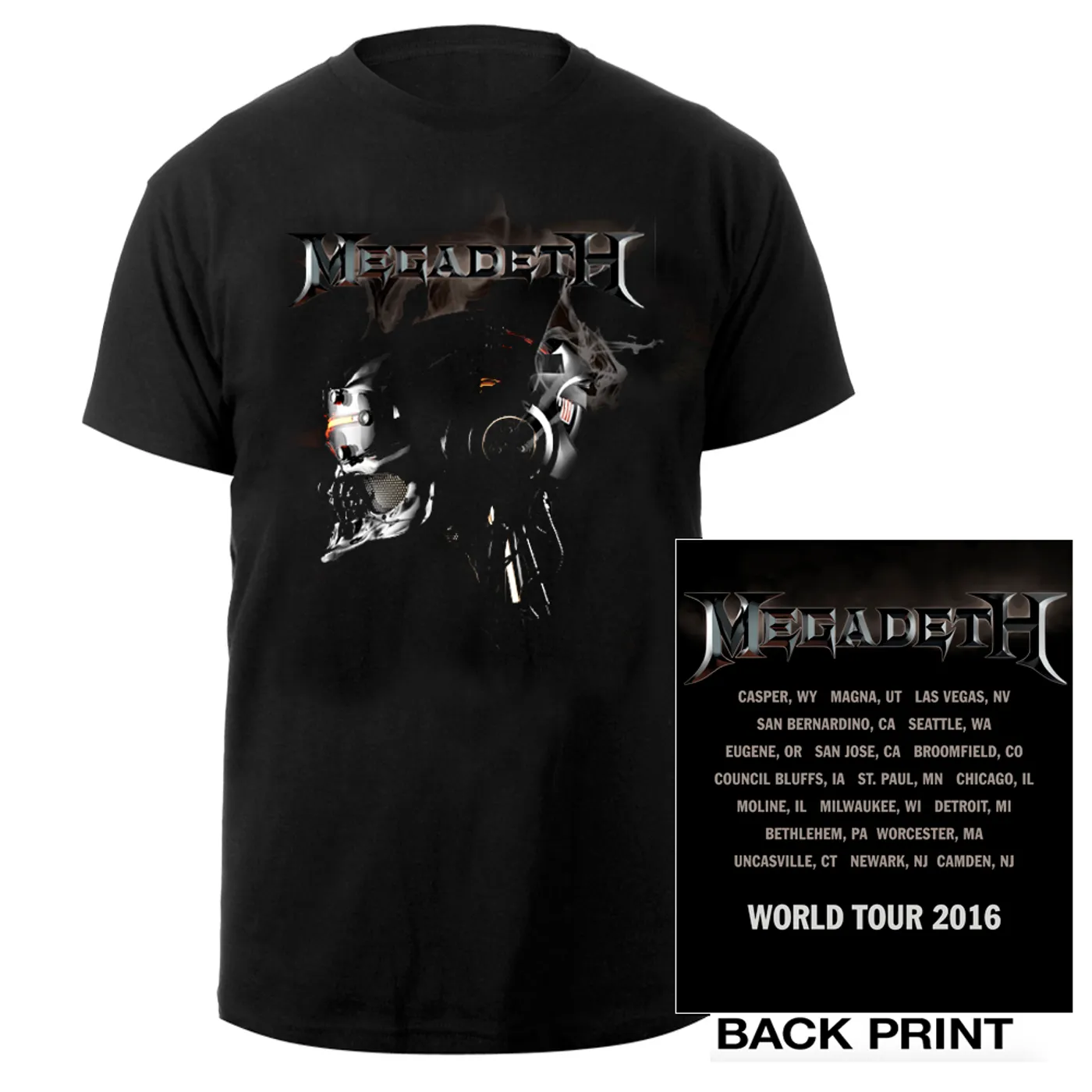 Megadeth Vic Robot 2016 Itin Tee