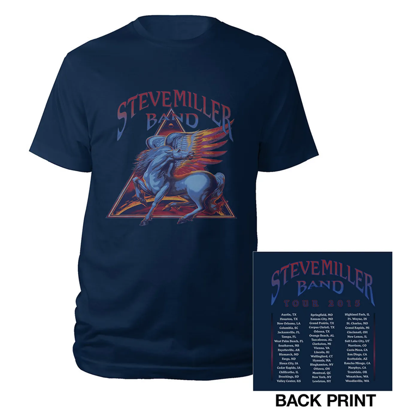 Steve Miller Band Pegasus Triangle Tour Tee