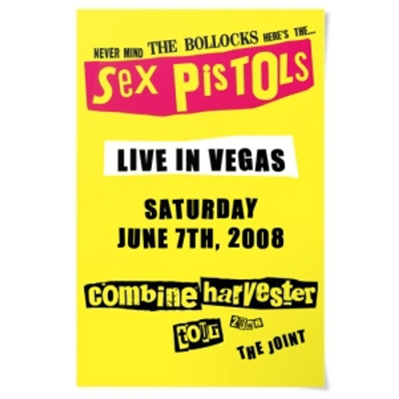 Sex Pistols Vegas Poster - Tour Exclusive!