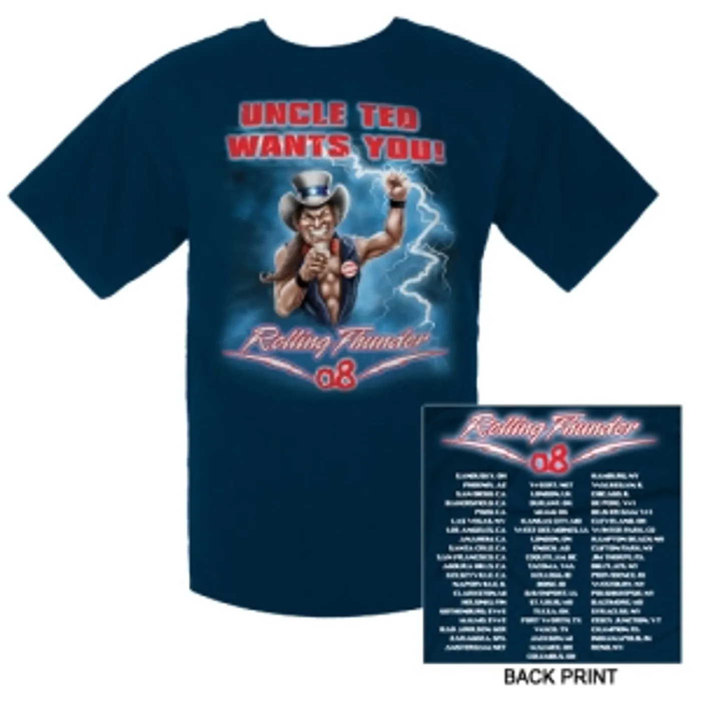 Ted Nugent Operation Thunder Tour Tee