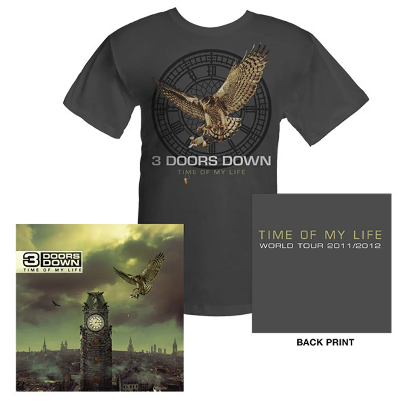 3 Doors Down Time Of My Life Tee & Digi Album Bundle
