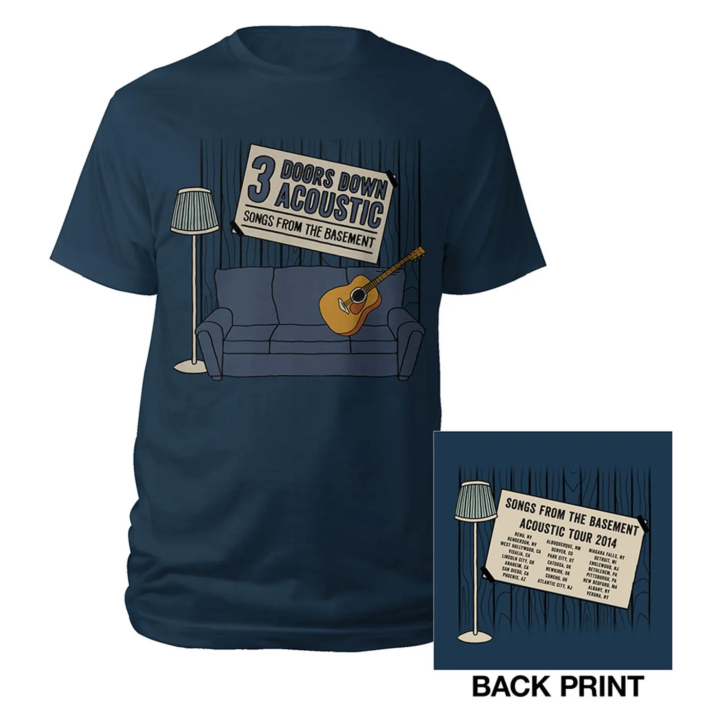 3 Doors Down Acoustic Spring Tour Tee
