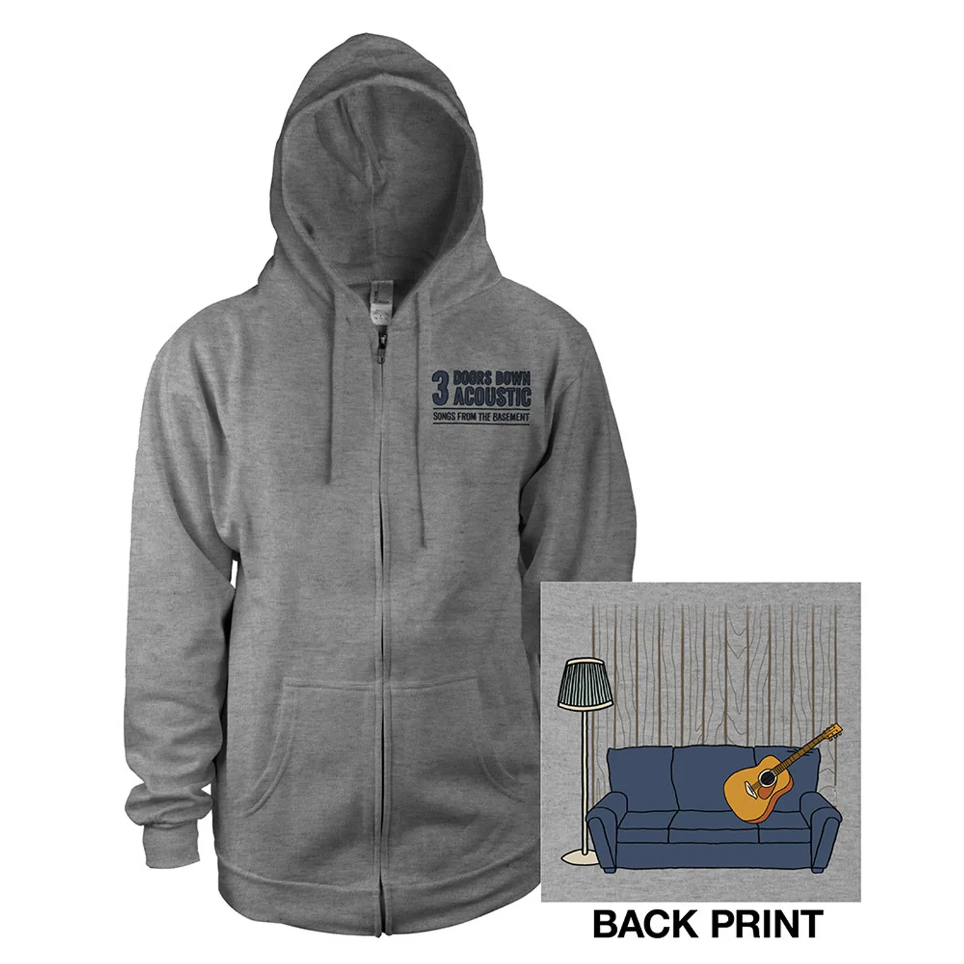 3 Doors Down Acoustic Zip Hoodie