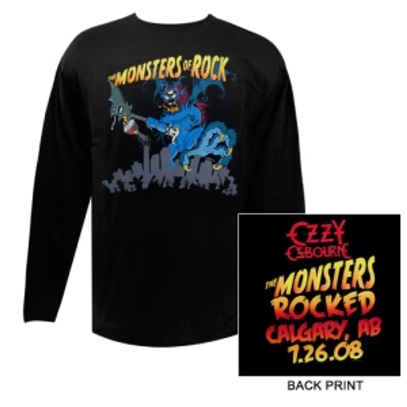 Ozzy Osbourne Monstrers Of Rock Long Sleeve