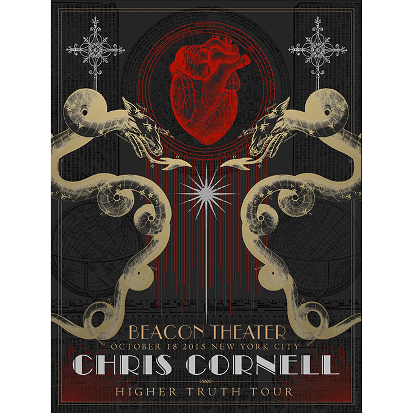 Chris Cornell Event Poster New York Day 1