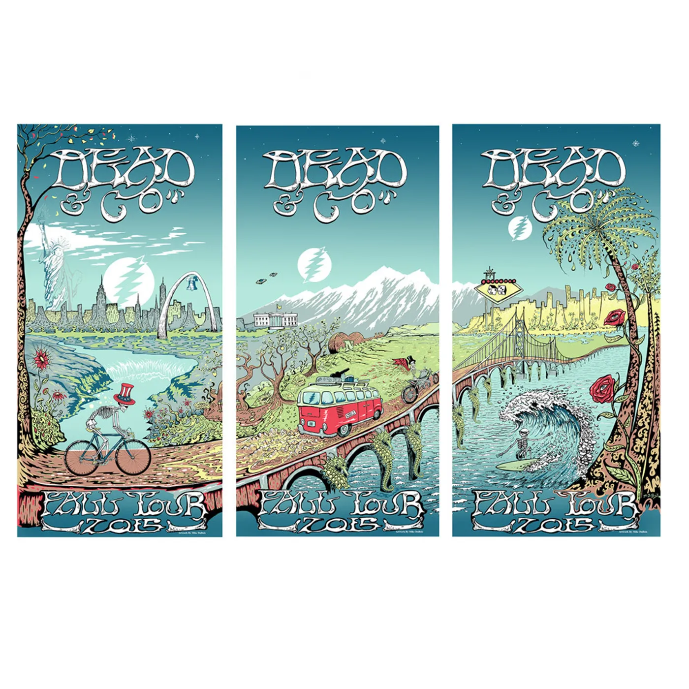 Limited Qty Available!  Dead & Company Across America 2015 Poster