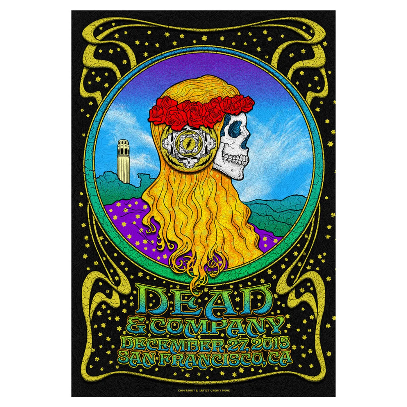 Dead & Company San Francisco, California Night 1 Exclusive Event Poster