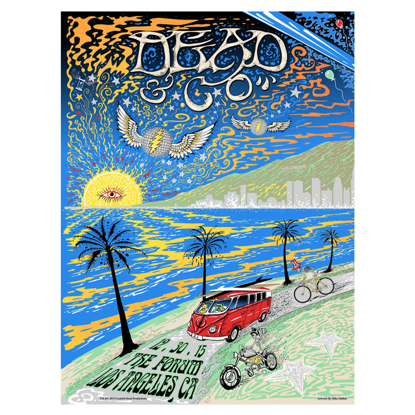 Dead & Company The Forum Los Angeles Night One Exclusive Event Poster