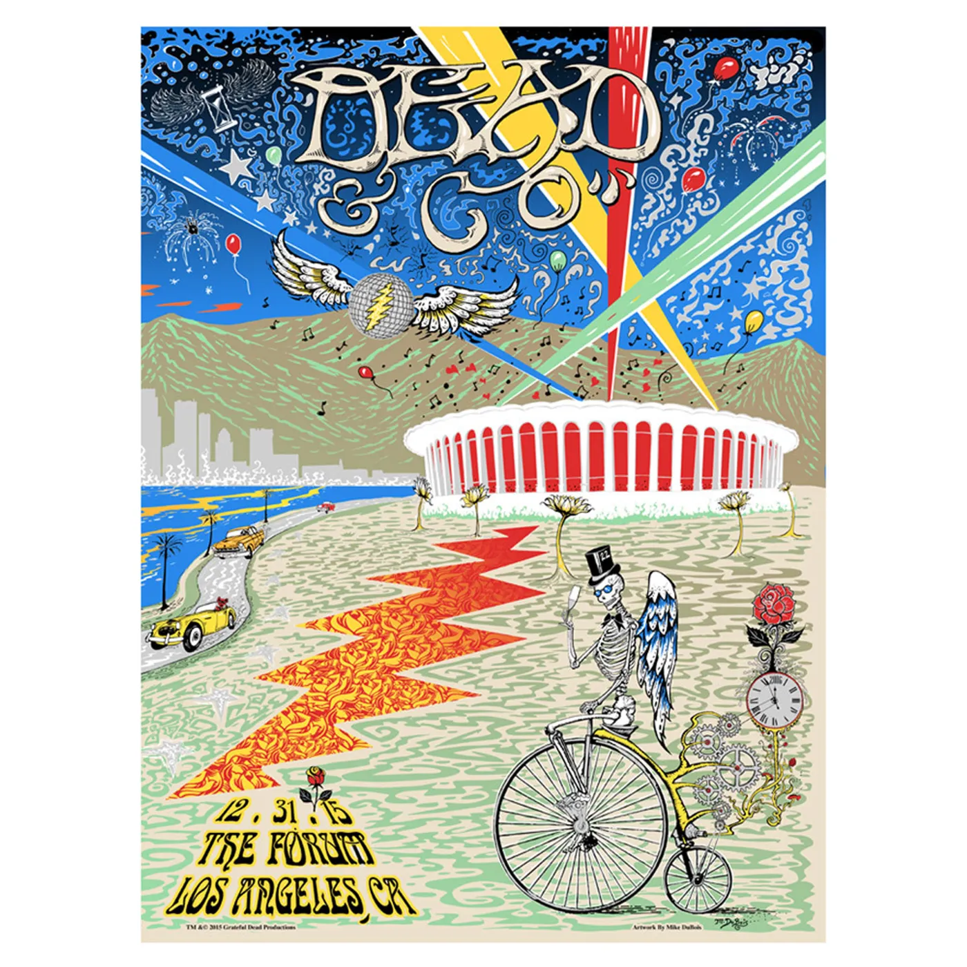Dead & Company The Forum Los Angeles Night Two Exclusive Event Poster
