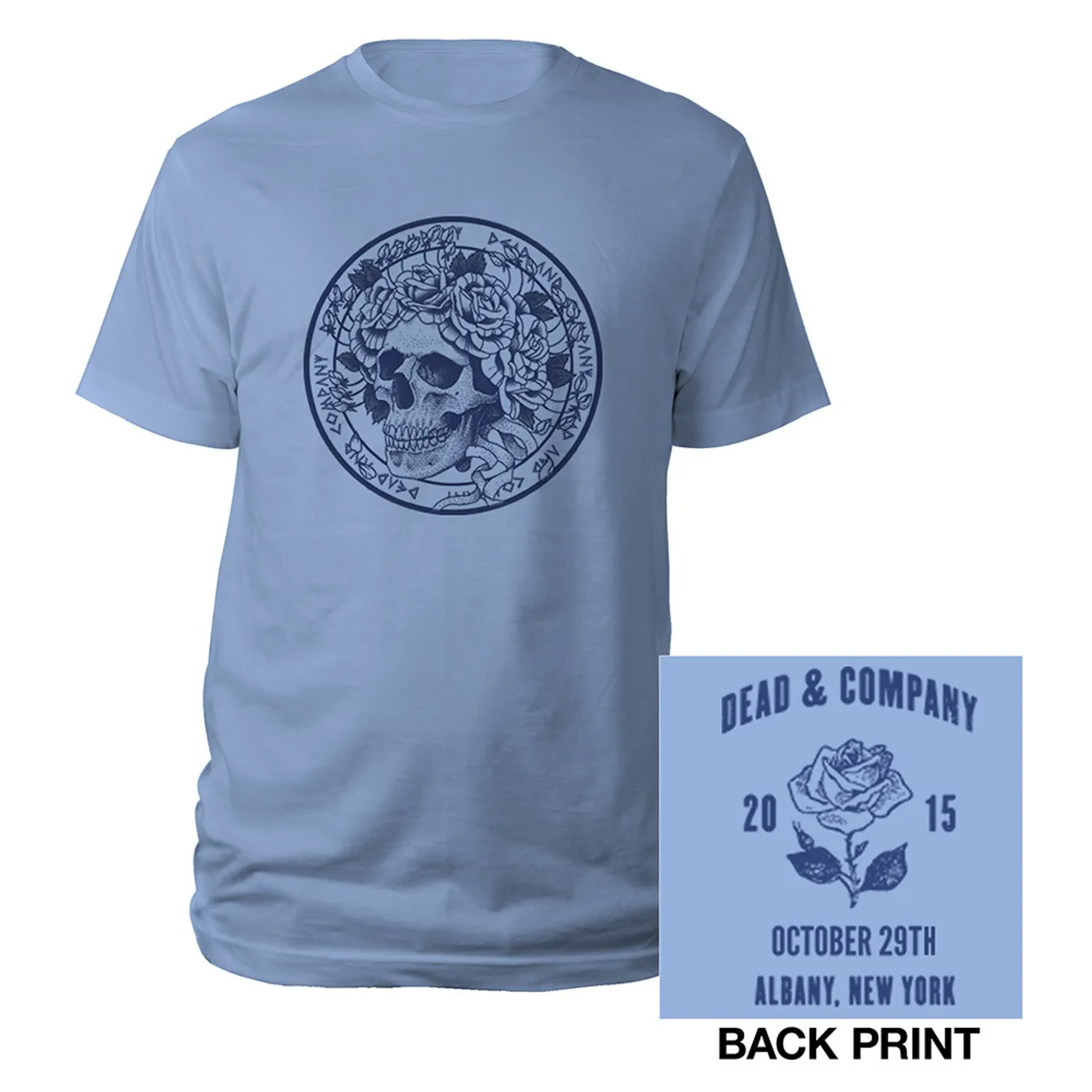 Dead & Company Albany, New York Crown Roses Event Tee