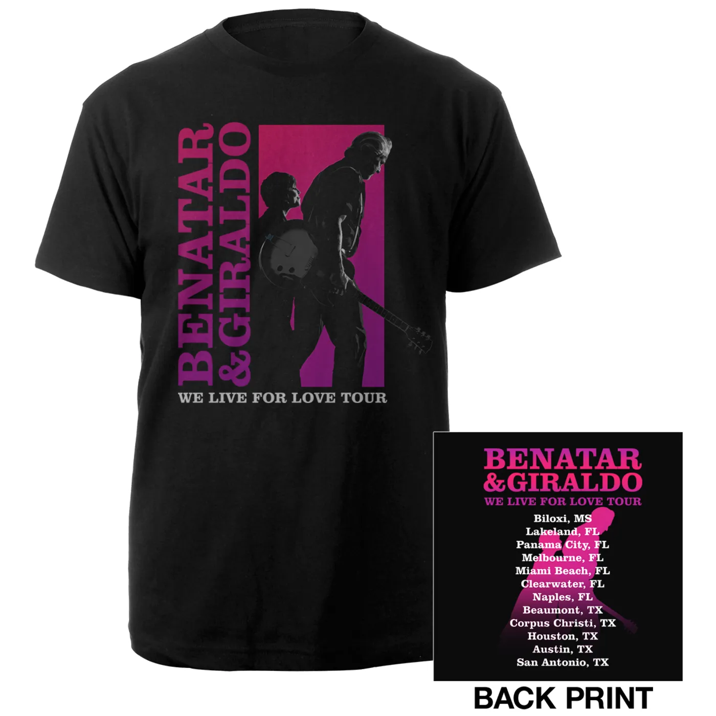 Pat Benatar & Neil Giraldo Benatar & Giraldo Tour Tee