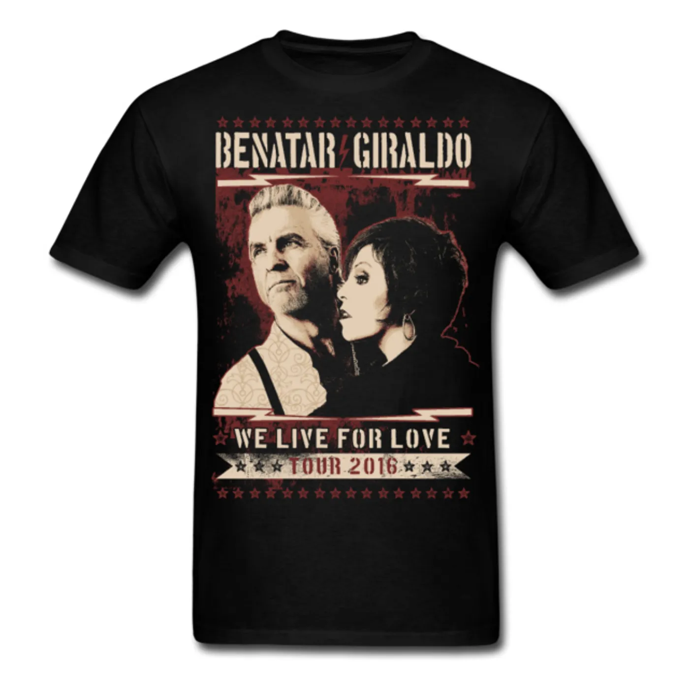 Pat Benatar & Neil Giraldo We Live for Love 2016 Tour Tee