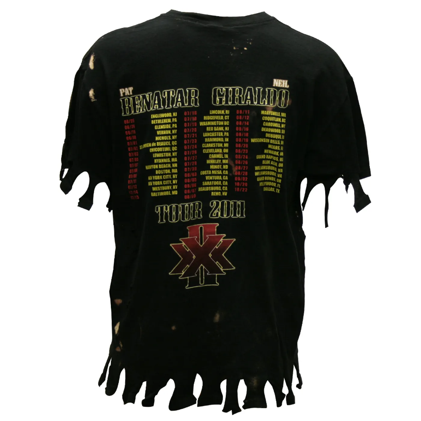 Pat Benatar Custom The Elements of Five Tour Tee