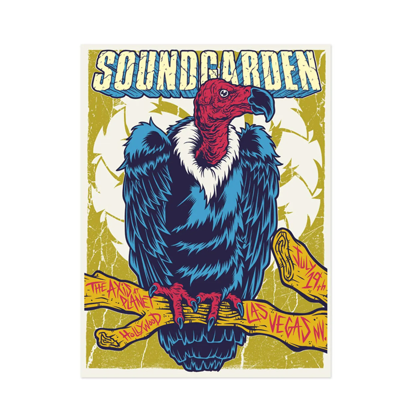 Soundgarden July 19th 2014 Las Vegas Event Poster