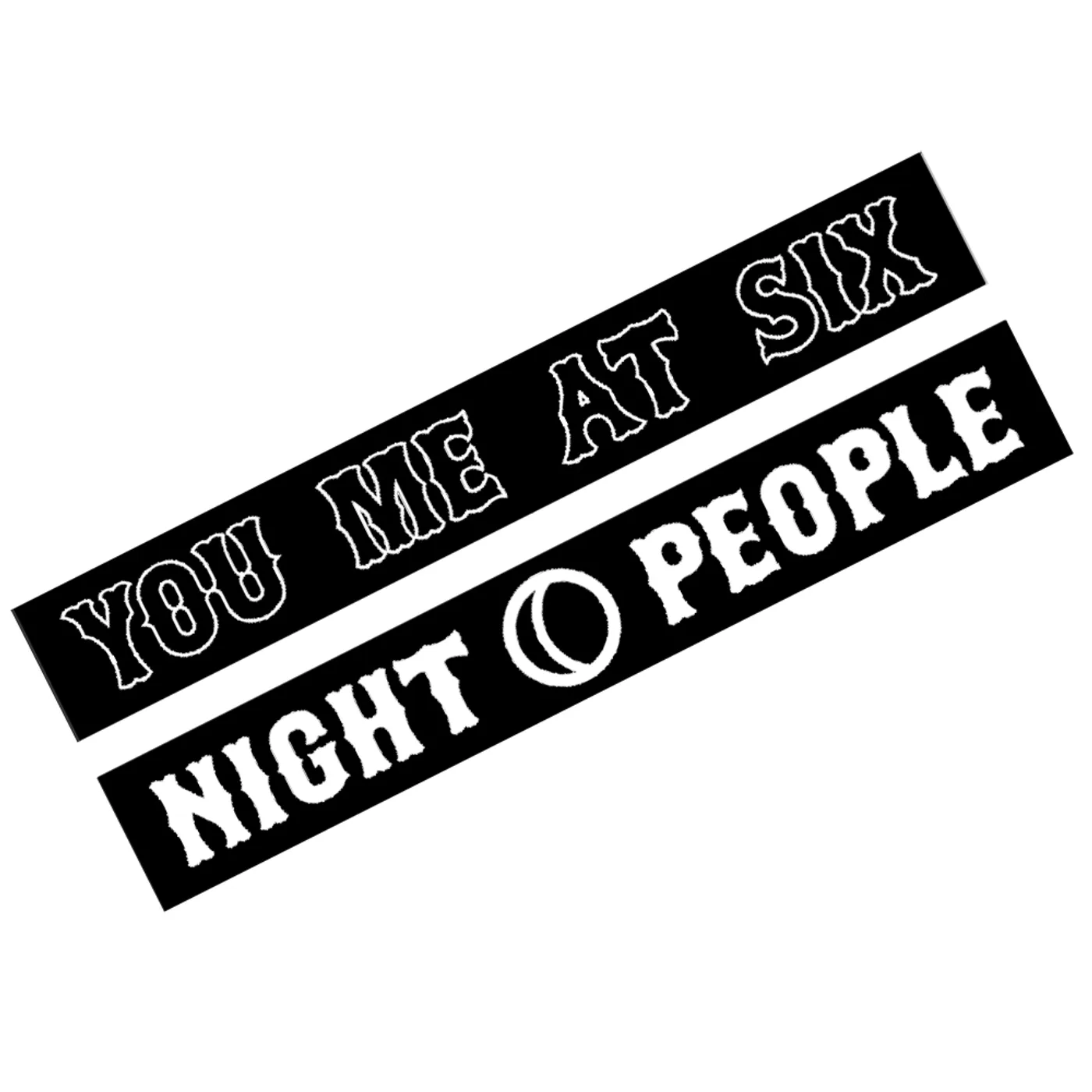 You Me At Six YMAS Logo Black Scarf