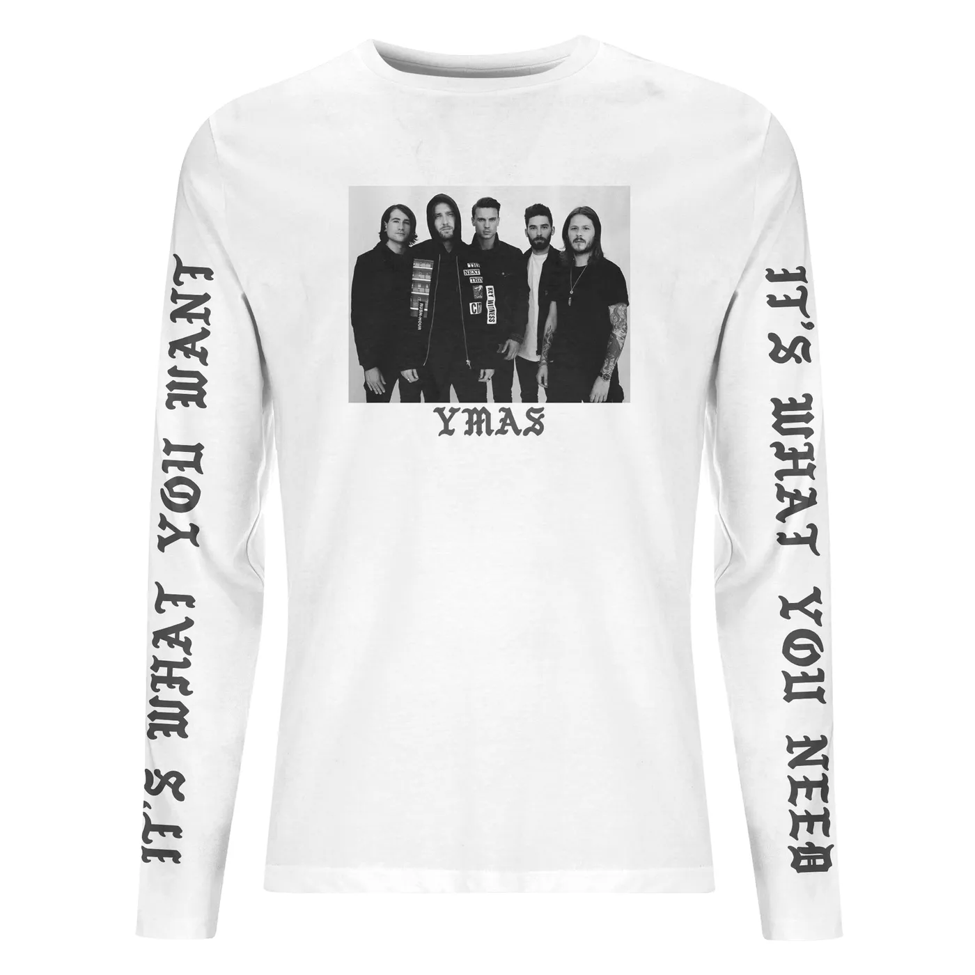 You Me At Six YMAS Photo White Longsleeve