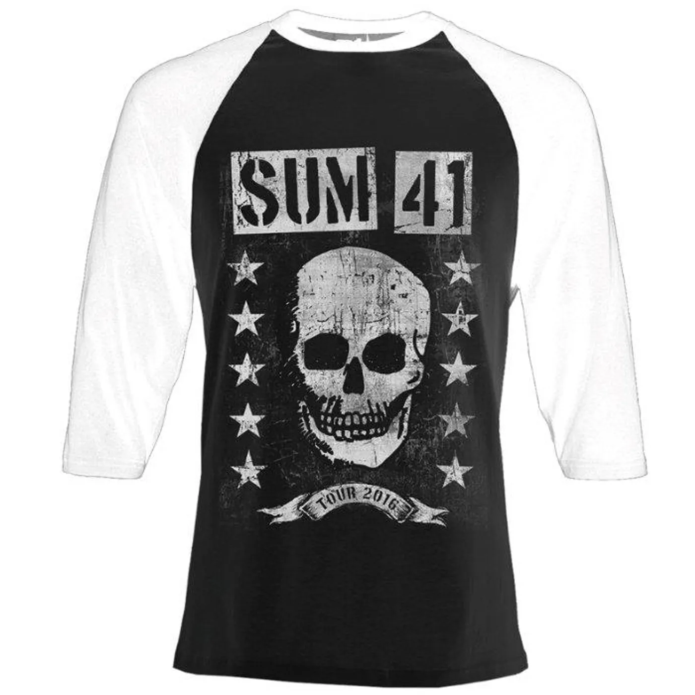 Sum 41 Skull Black Raglan T-shirt