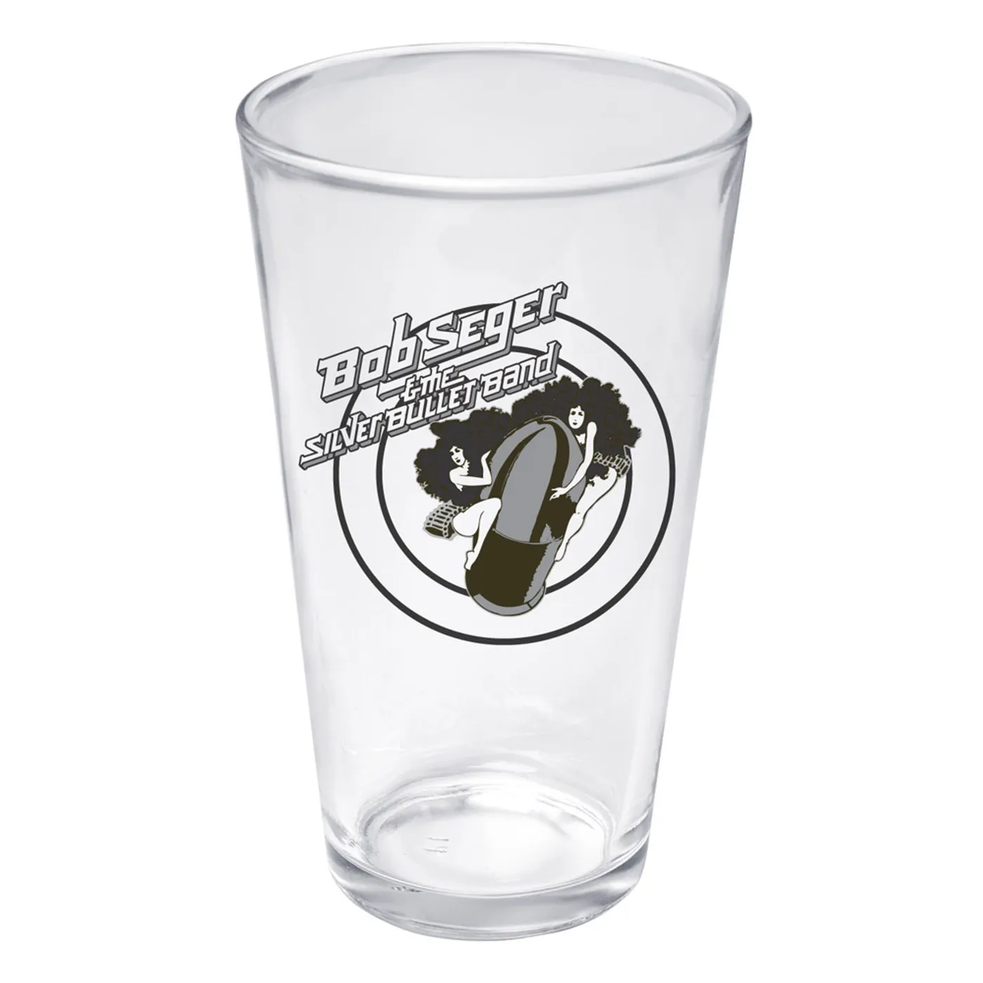 Bob Seger & The Silver Bullet Band Girls on the Bullet Pint Glass