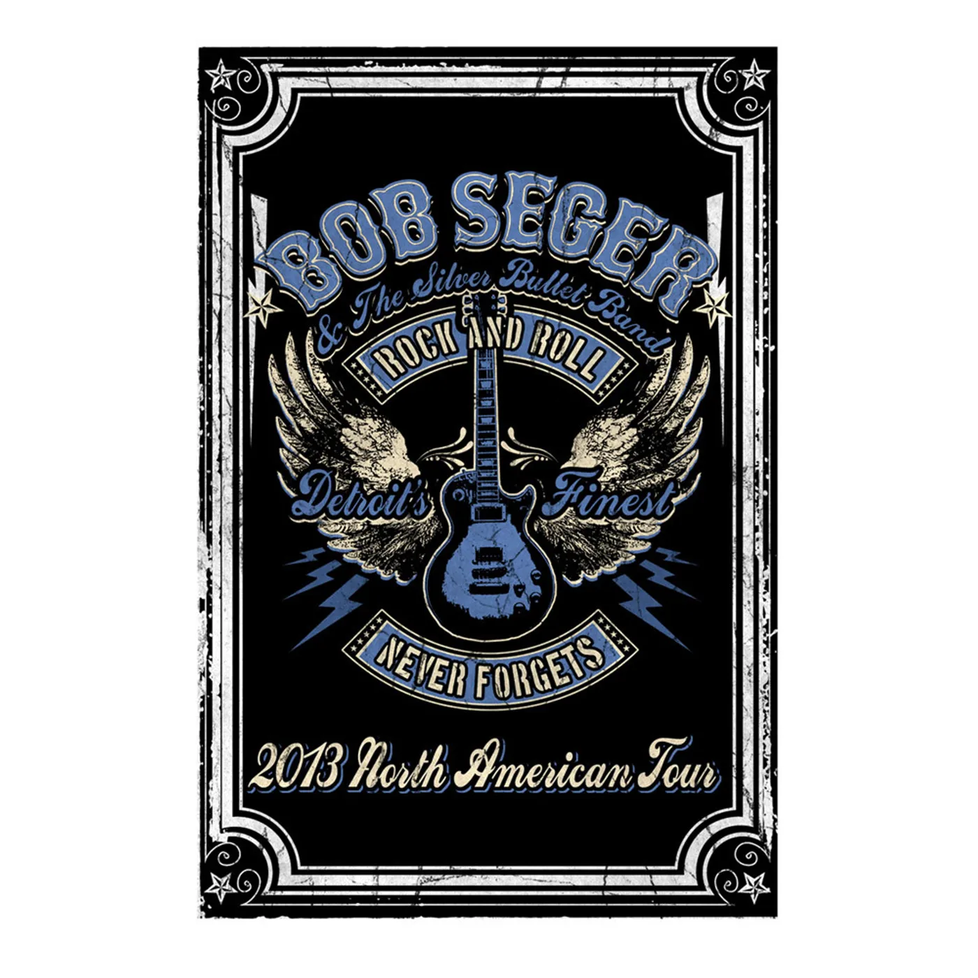 Bob Seger & The Silver Bullet Band 2013 Tour Poster