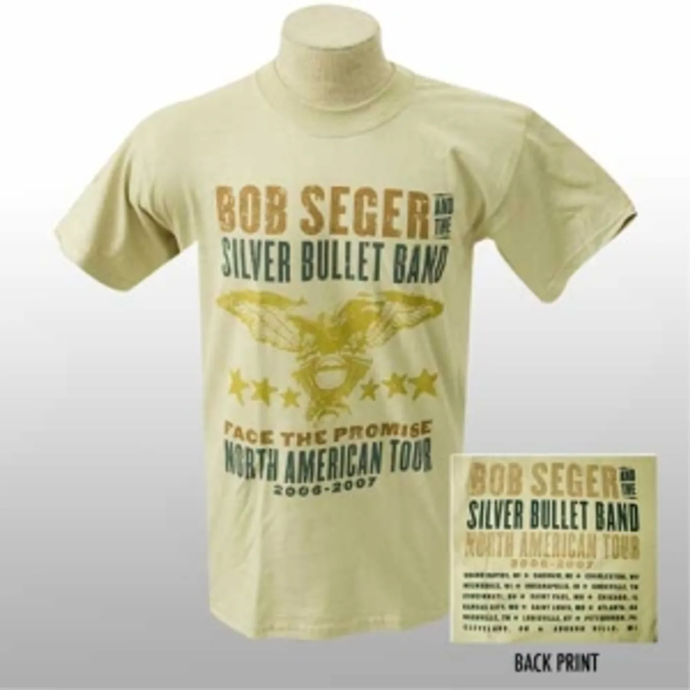 Bob Seger & The Silver Bullet Band Face The Promise Event Tee