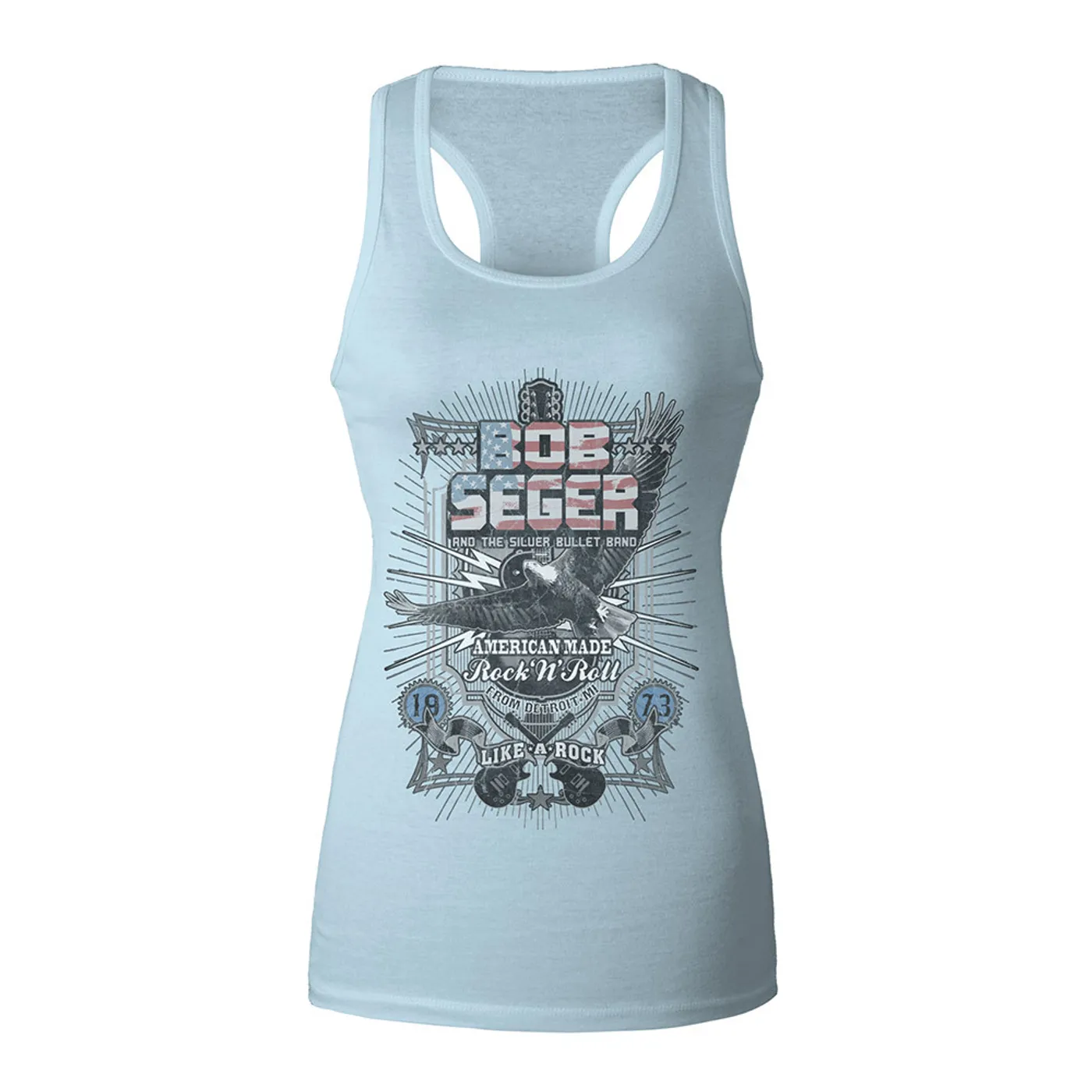 Bob Seger & The Silver Bullet Band Vintage Like a Rock Women's Racerback Tank