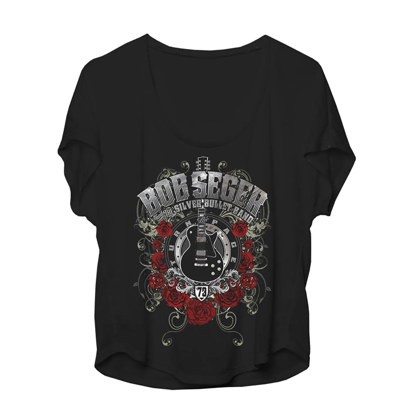 Bob Seger & The Silver Bullet Band Roses Women's Dolman