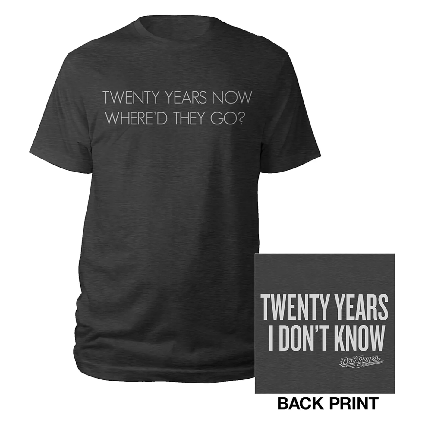 Bob Seger & The Silver Bullet Band Like A Rock Lyric Tee