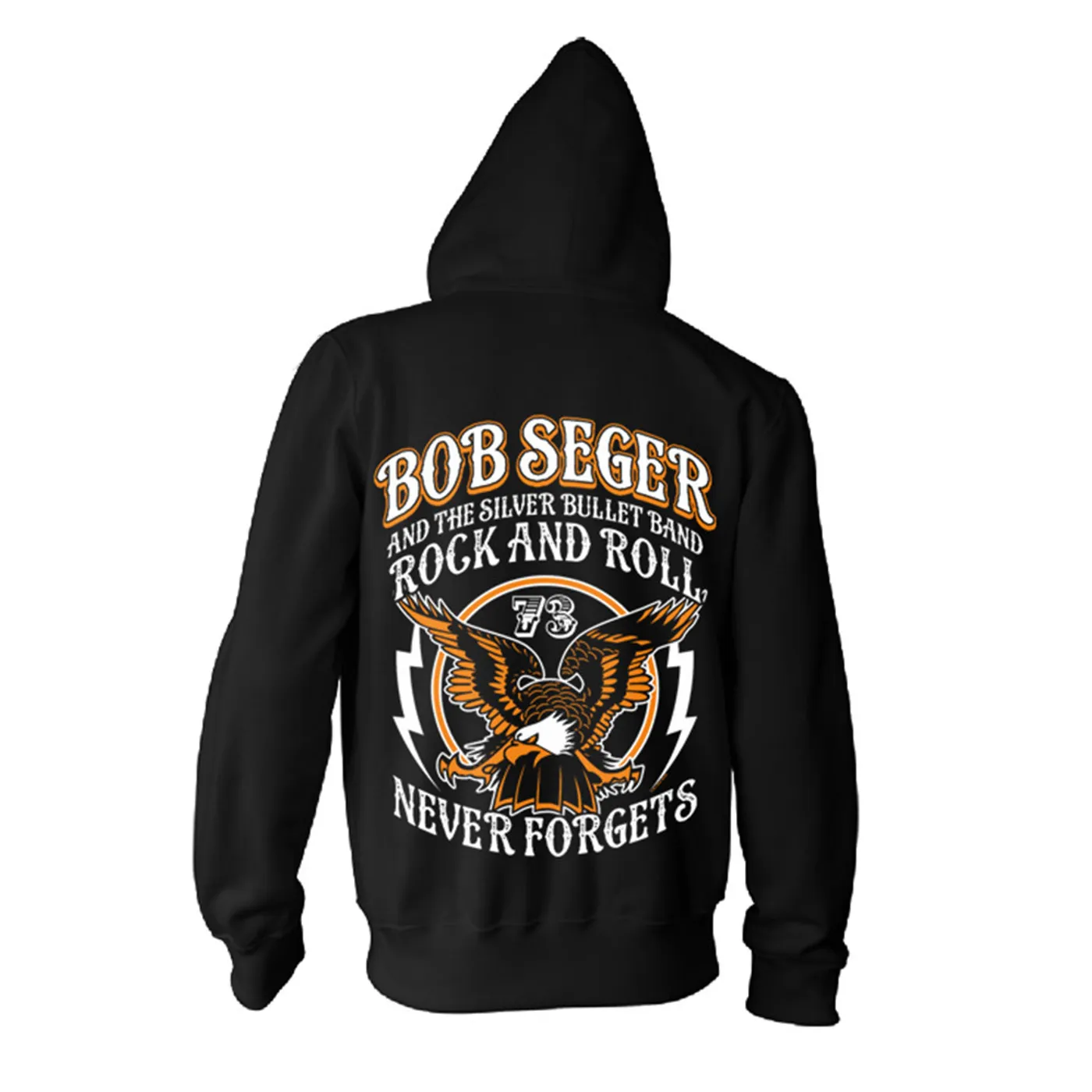 Bob Seger & The Silver Bullet Band Rock and Roll Never Forgets Zip Hoodie