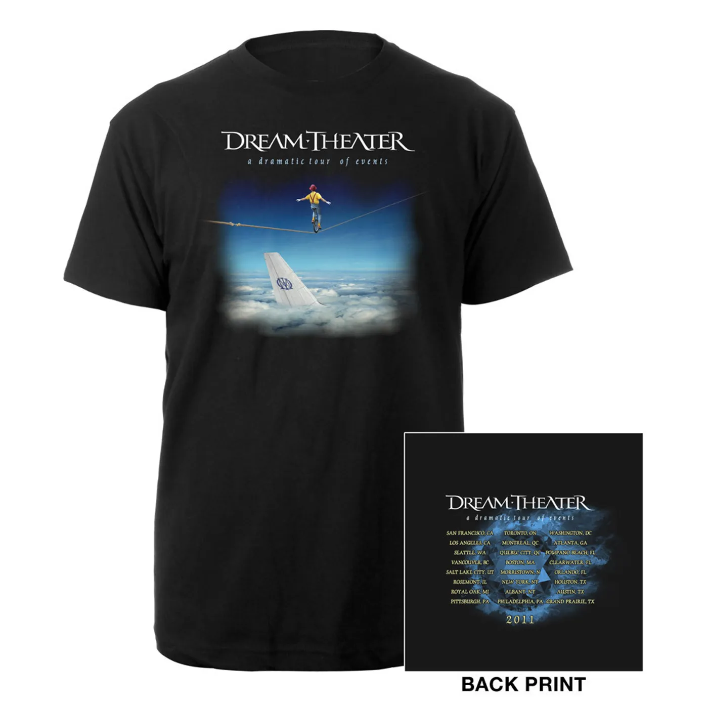 Dream Theater Dramatic Turn Of Events 2011 Tour Tee