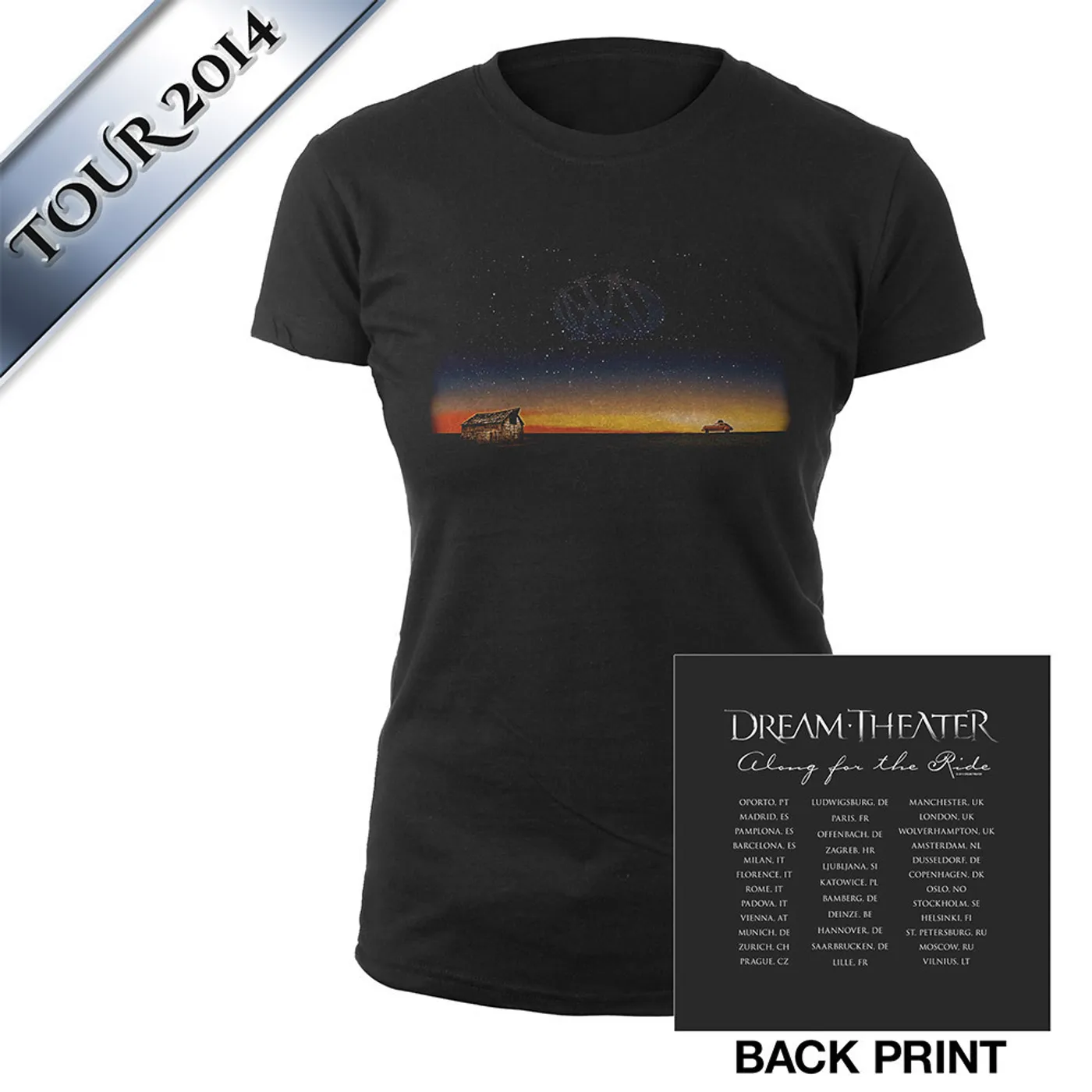 Dream Theater Women's Along For The Ride Euro Tour Tee