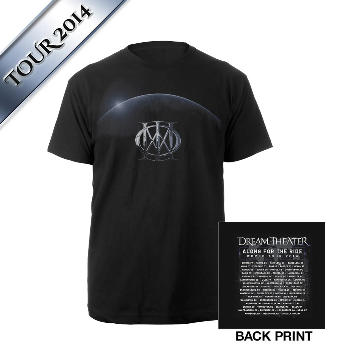 Dream Theater Eclipse World 2014 Tour Tee