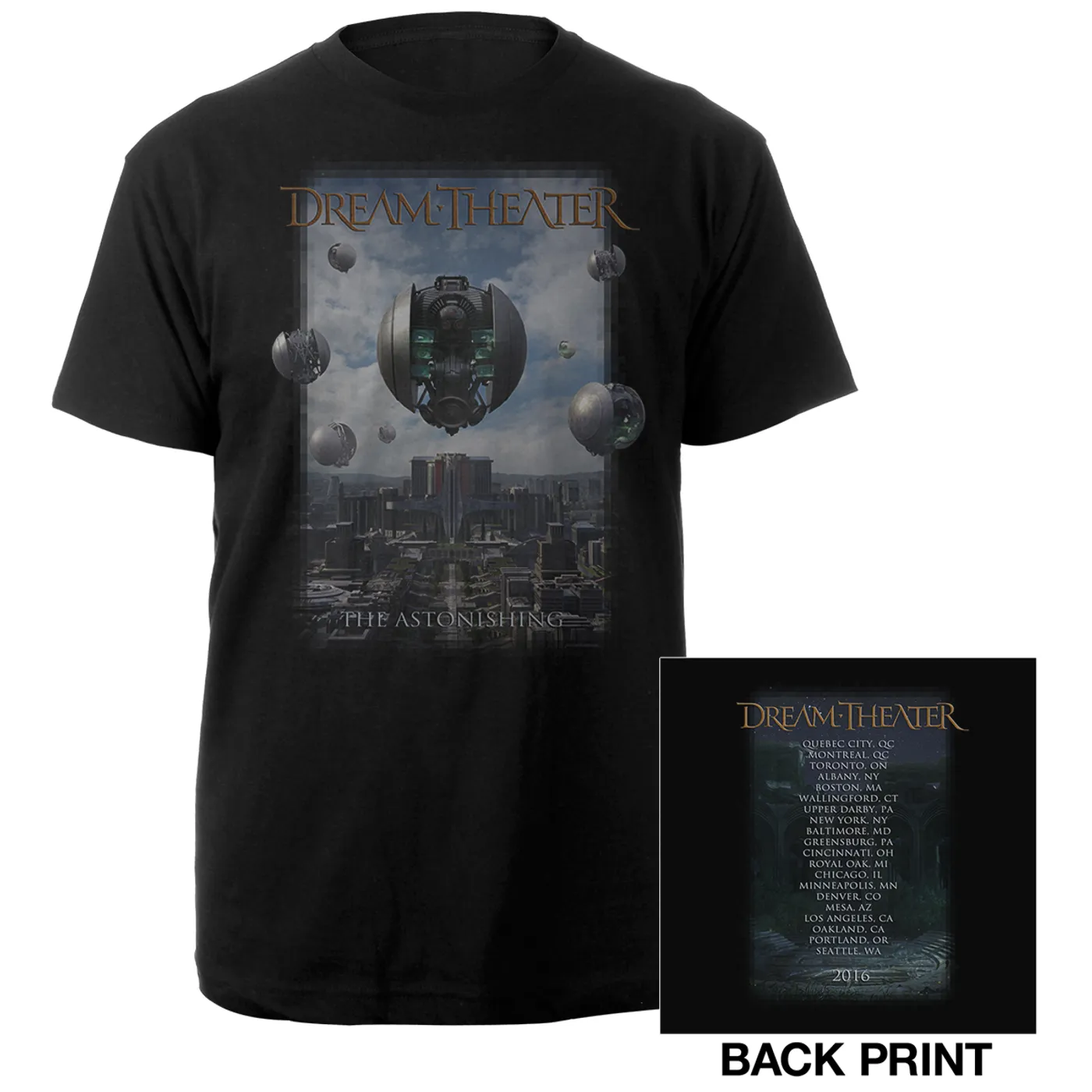 Dream Theater The Astonishing Album Cover 2016 US Tour Tee