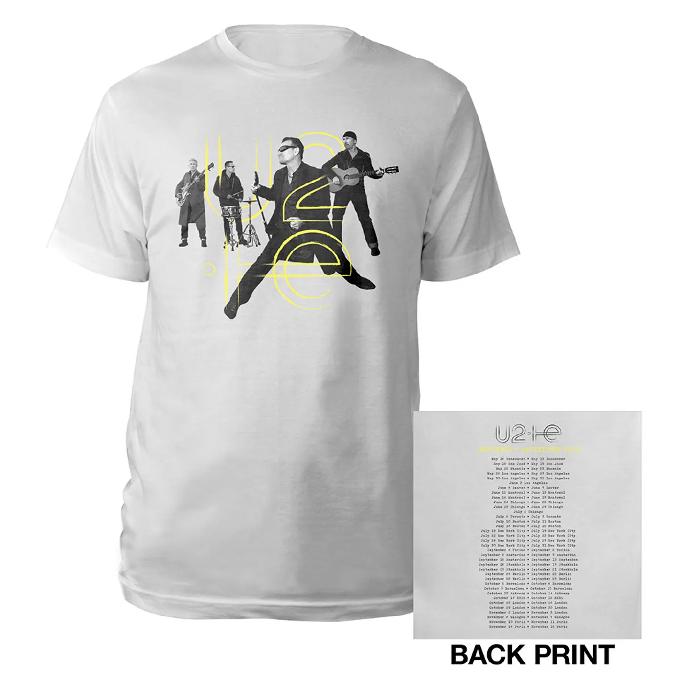 U2 Innocence + Experience Tour Live Photo T-Shirt
