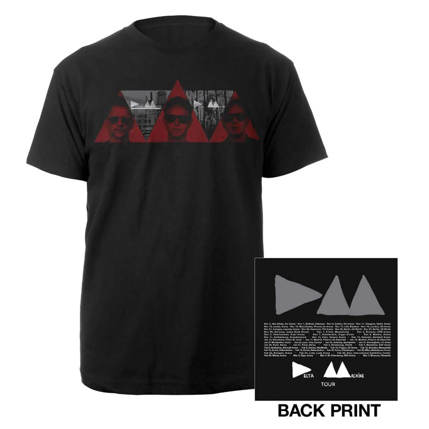 Depeche Mode 3 Red Triangles T-Shirt