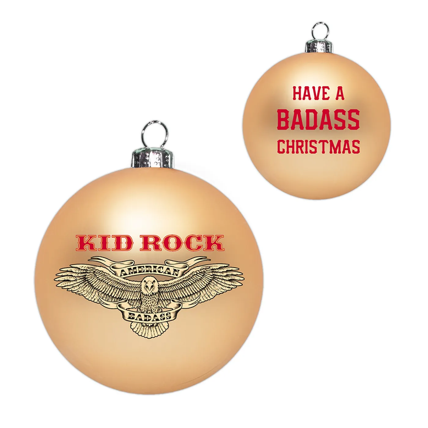Kid Rock Badass Christmas Ornament