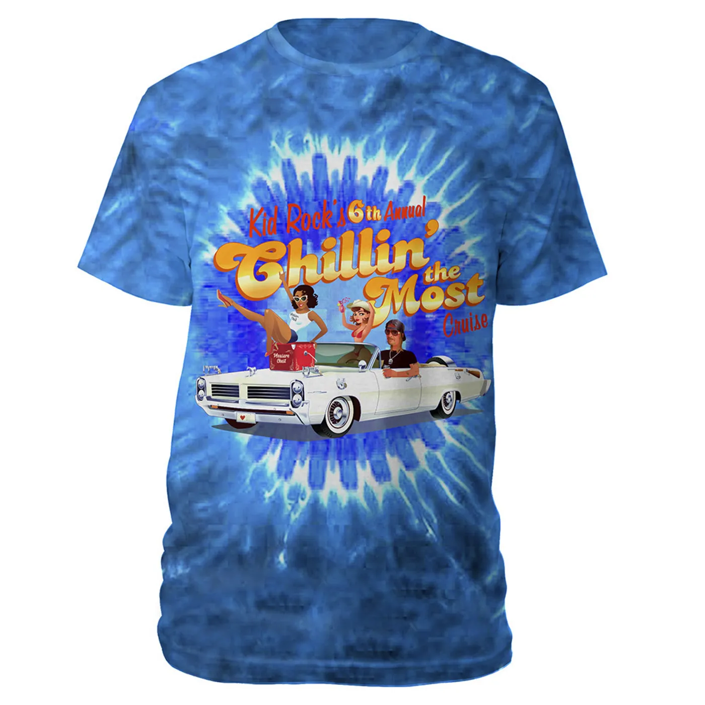 Kid Rock 6th Annual Chillin' The Most Cruise 2015 Tye Dye Tee