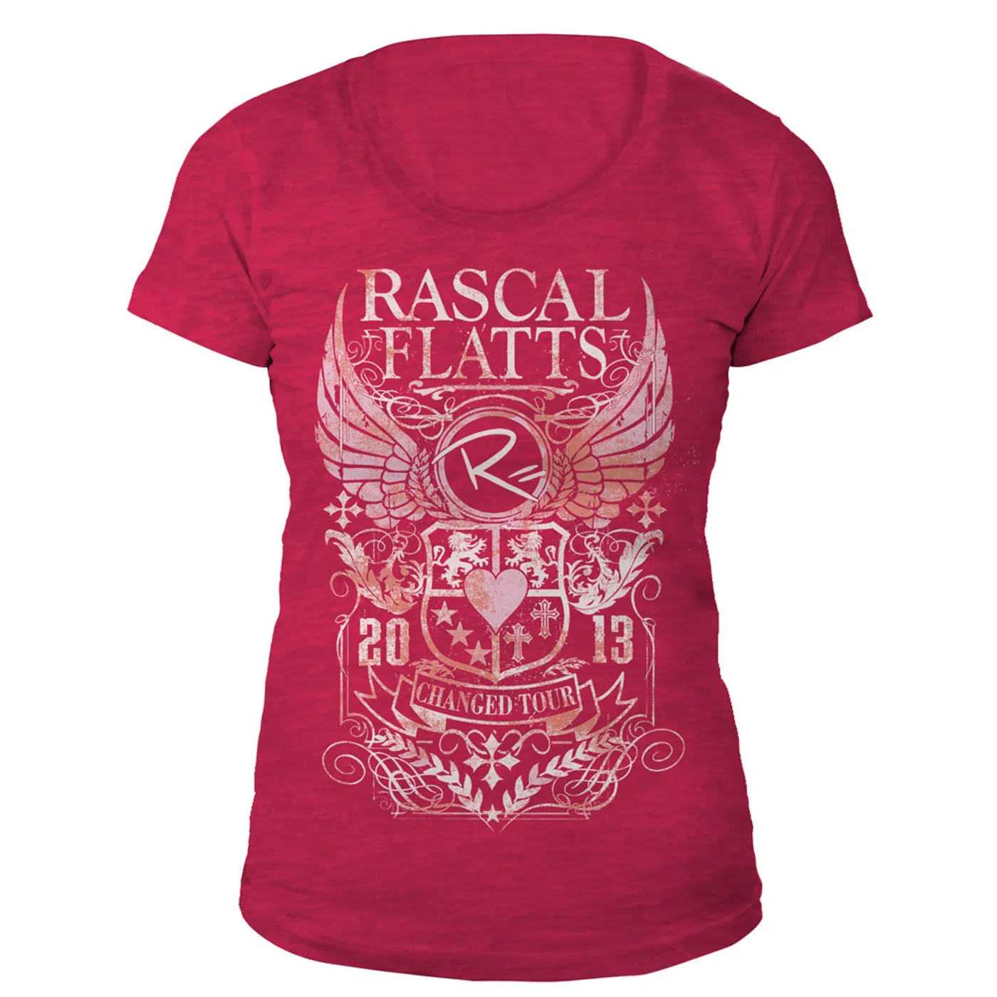 Rascal Flatts Changed Tour Red Crest Jrs. Tee