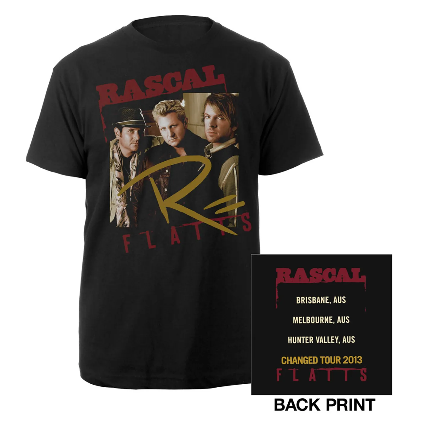 Rascal Flatts Changed Tour Black Framed Tee