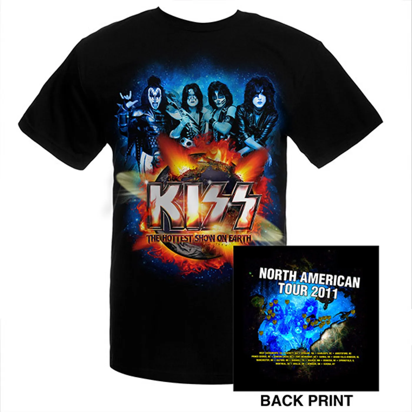 KISS Hottest Show On Earth 2011 Tour Tee