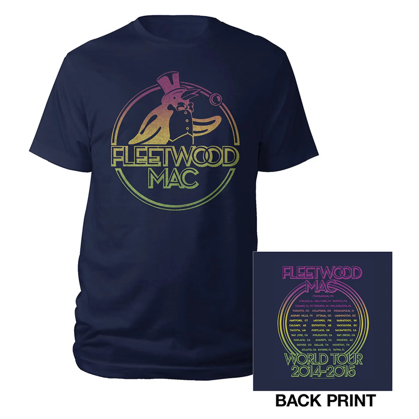 Fleetwood Mac On With The Show Tour Penguin Tee