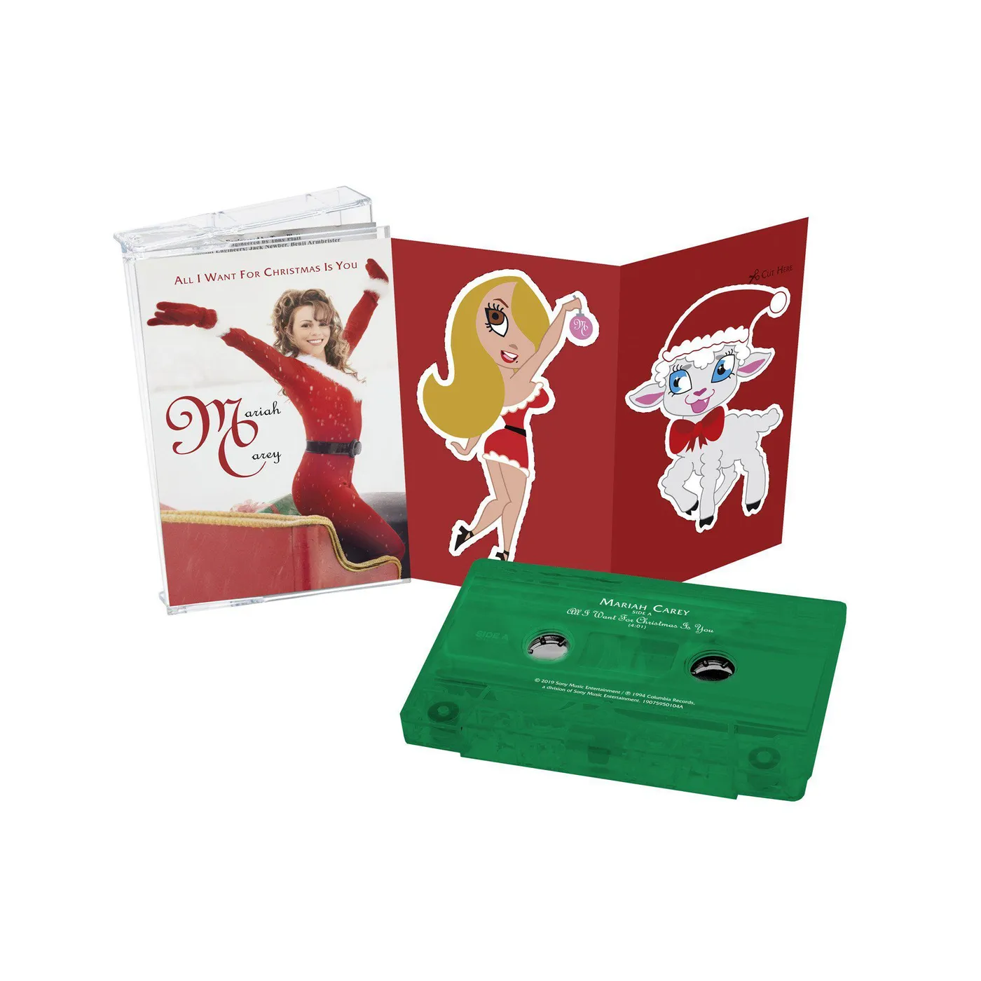 Mariah Carey Limited Edition All I Want For Christmas Is You Green Cassette Single